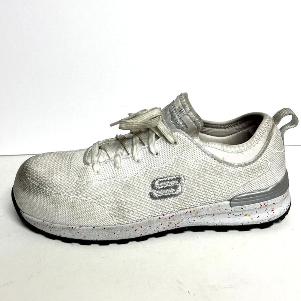 Skechers Womens Bulkin Balran Sneaker White 8 M